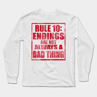 Two Sided Rule #10 Long Sleeve T-Shirt